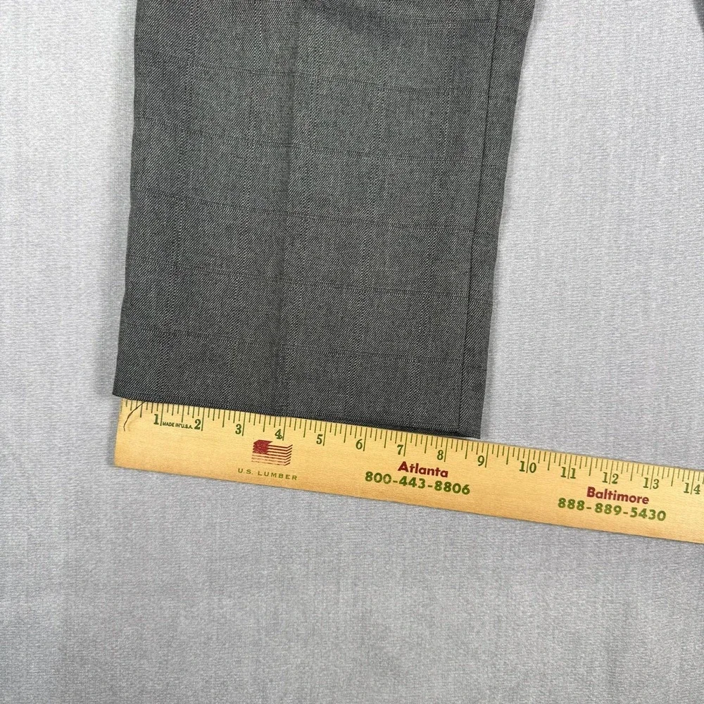 Haband Fit-Forever Permanent Press High Rise Dress Pants Mens 34XS Gray
